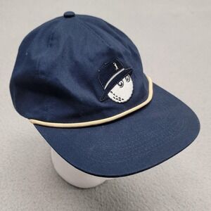 Malbon The Players Hat Cap Snap Back One Size Blue PGA Tour Golf Rope Logo